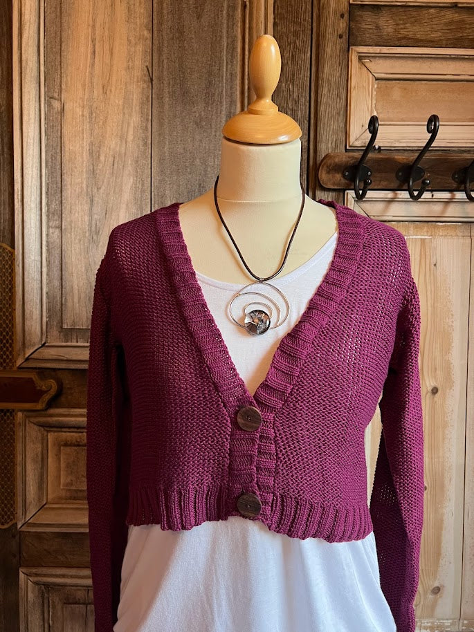 Heart - Shaffy Vest - Fuksia (magenta)