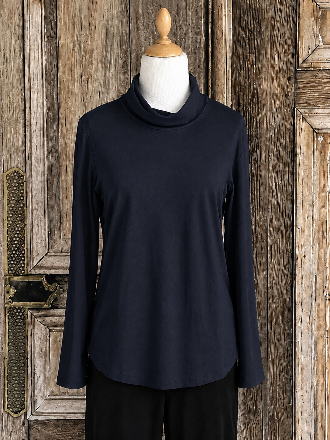 Geesje Sturre - Basic Pulli met col 2302508 - kleur 126 donkerblauw