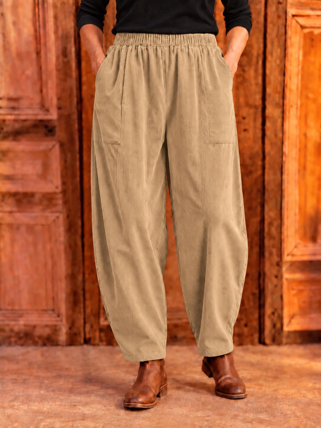 BB Style - Ribbroek lang - Camel