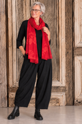 Angel Circle - Sjaal KV9085T - Batik  rood