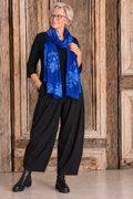 Angel Circle - Sjaal KV9085T - Batik  blauw