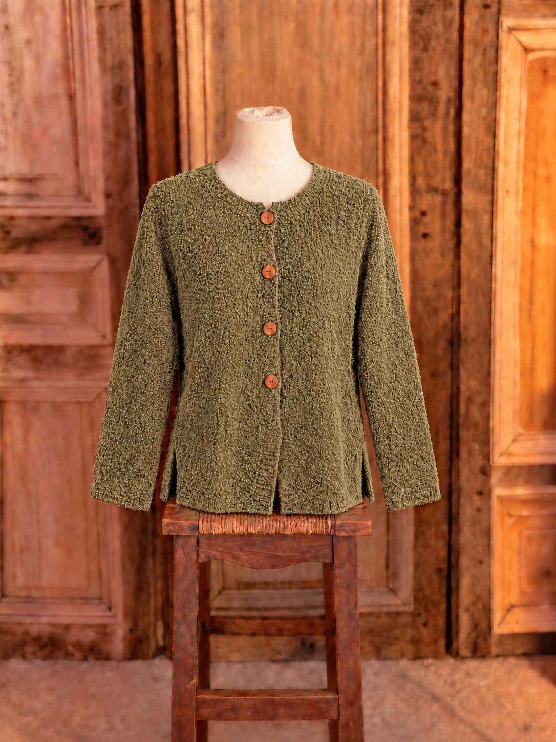Billy B - Cardigan Carrie - Moss Green