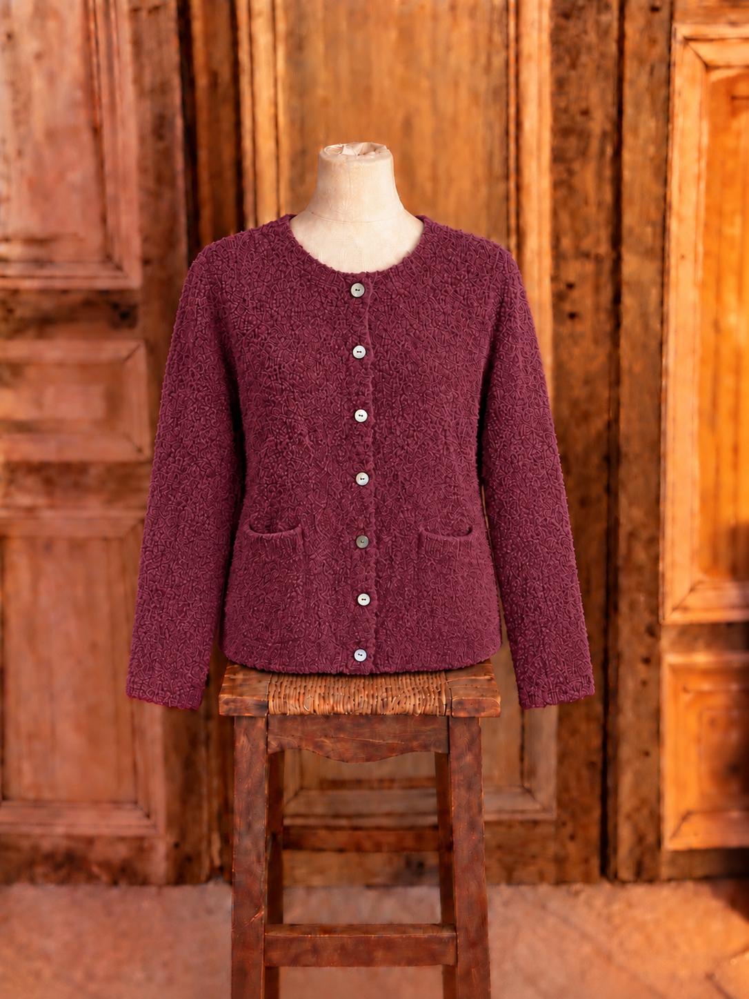 Billy B - Cardigan Janet - Bordeaux