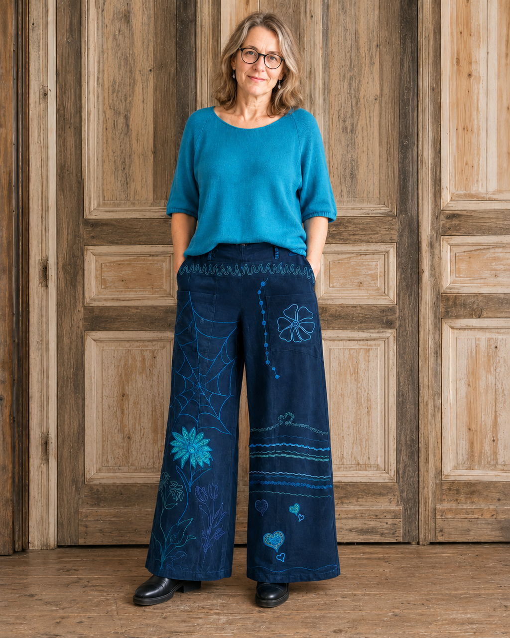 HeArt - Triangle broek CORB - Blue D04