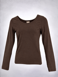 HeArt - Basic shirt lange mouw BVS - Chocolate