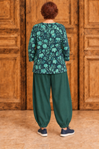 Normal Crazy -  Blouse New Moza lange mouw - Groen