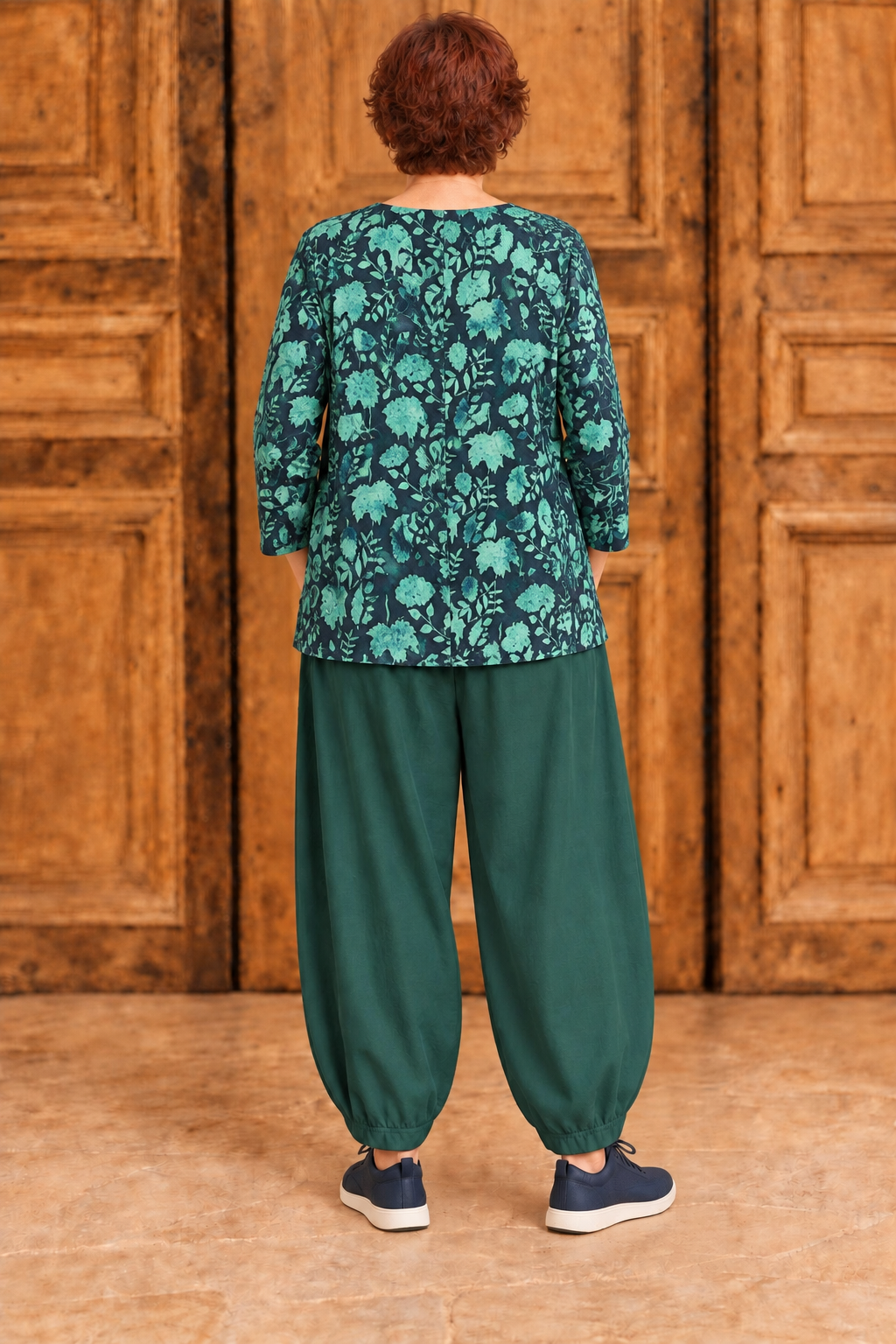 Normal Crazy -  Blouse New Moza lange mouw - Groen