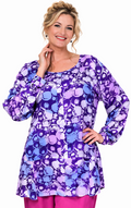 Luna Serena - Blouse Floor -  06 Paars/Magenta Balls