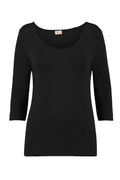 HeArt - Basic shirt 3/4 mouw - Black