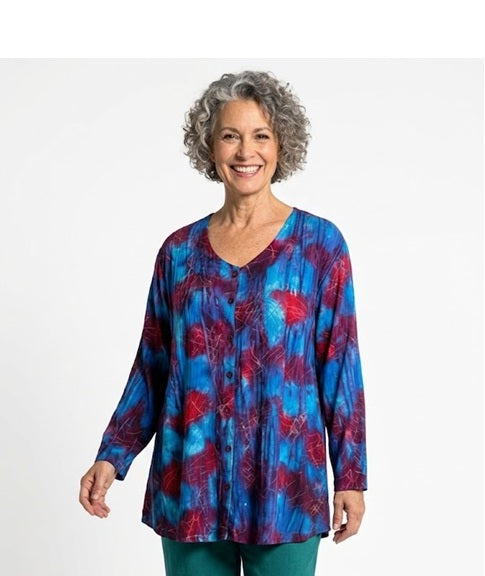 Luna Serena - jacket Bailey 14 - Bordeaux /Blauw