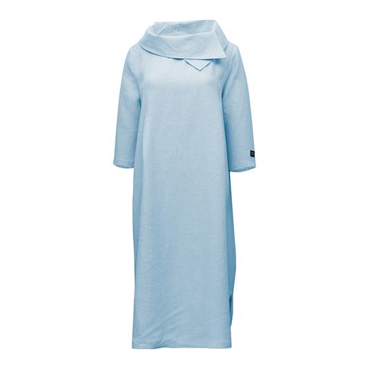 E-Avantgarde - Jurk 100% linnen - blauw/groen - Maat XL