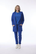 Orientique - Vest Long Hoodie - Cobalt - 52713