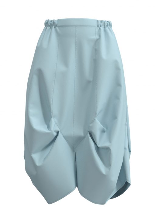 Luukaa - Poplin rok - Licht blauw/groen