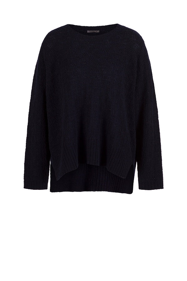 OSKA® Pullover 458 / Bouclé wolmix - Black