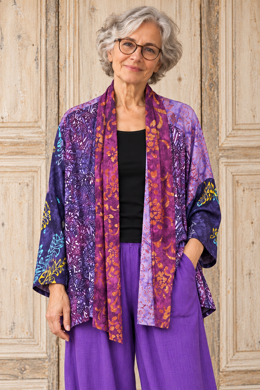 Normal Crazy - 1 Short jacket +15 Patchwork Paars