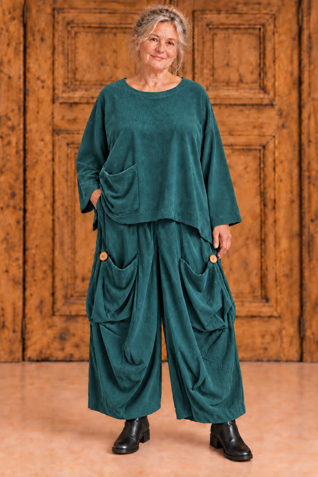 Normal Crazy - Top Nava - Petrol blauw groen