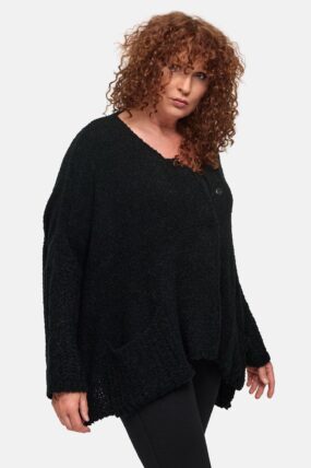 Amandine - Vest wijd kort - Zwart