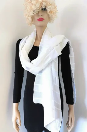 Liz & Joe - Extra Large viscose sjaal - Naturel