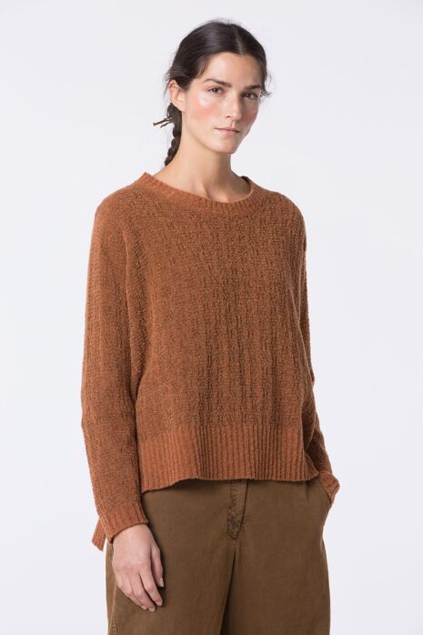 OSKA® Pullover 458 / Bouclé wolmix – 850Sisal