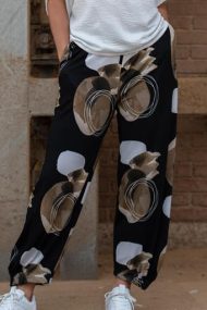 E-Avantgarde - Broek print zwart - Maat S