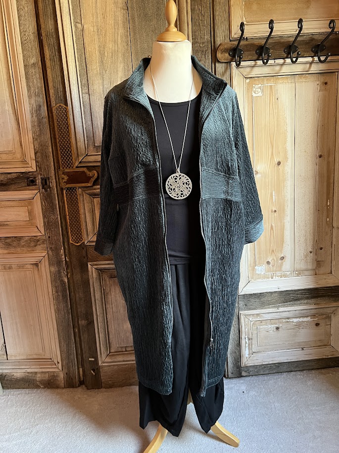 E-Avantgarde - Jurk 14863 - Petrol - Afbeelding 2