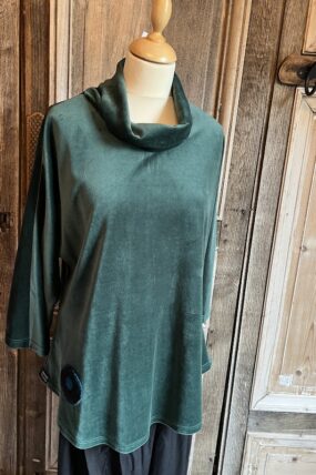 Geesje Sturre - Trui losvallende col 635756 - #746 Donkergroen