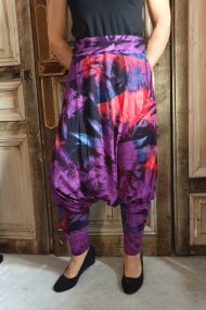 Normal Crazy - Harembroek Tie-dye - Paars/Rood