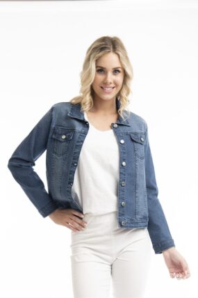 ORIENTIQUE - Denim jacket  22881 - Dark