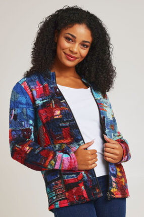 ORIENTIQUE - Jacket Zip - Night Boats