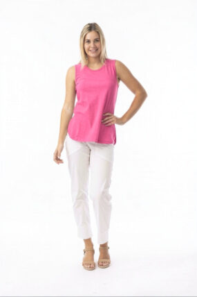 ORIENTIQUE - Essentials Cami top - Pink