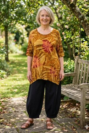 Normal Crazy - Tuniek Akha - korte mouw - Tie Dye Brown