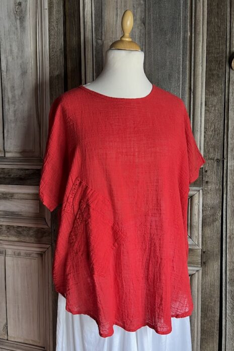 BB Style – Katoenen blouse – Rood