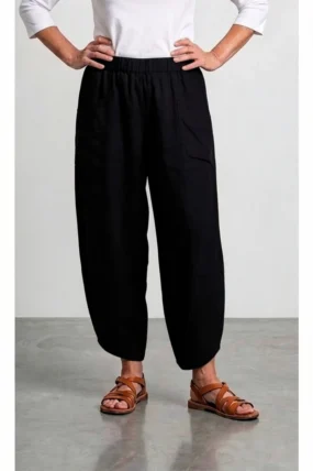 BB Style - Linnen broek PuroLino - Zwart