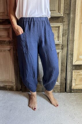 BB Style - Linnen broek - Donkerblauw