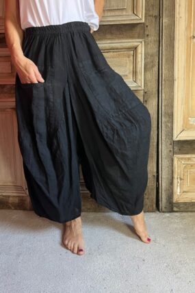 BB Style - Linnen broekrok - Zwart