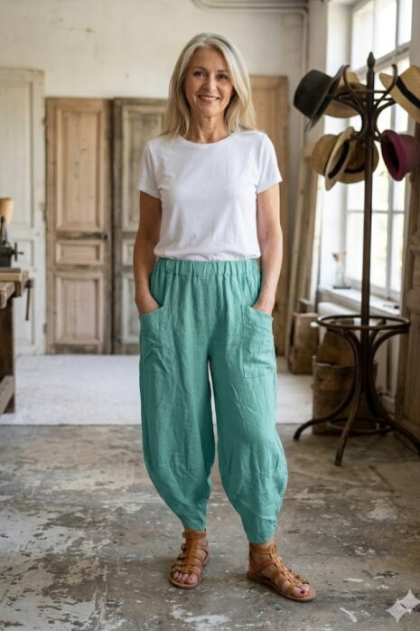BB Style – Linnen broek – Mint
