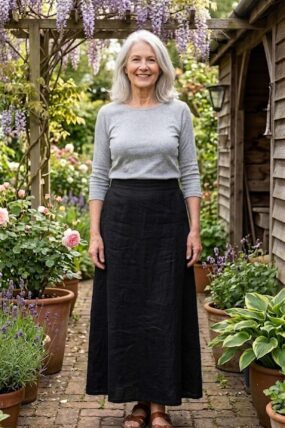 BB Style - Linnen rok - zwart