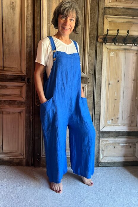 BB Style – Tuinbroek linnen – Blauw