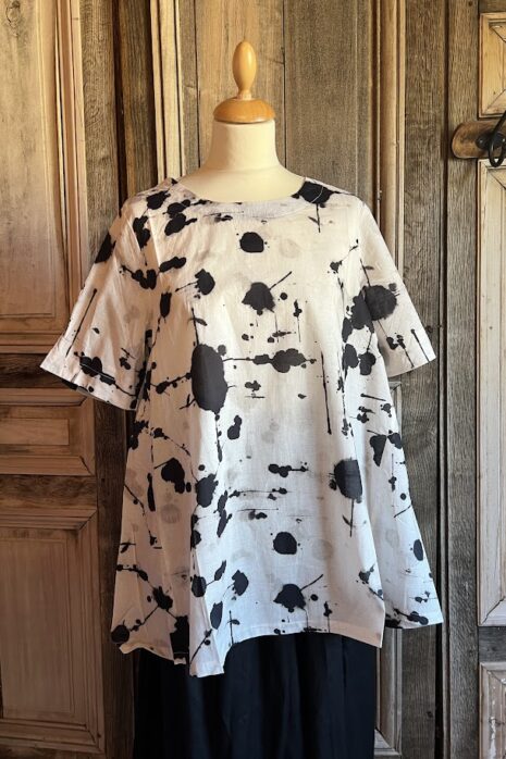 Bella blue – Blouse D199-D058 – Black/white