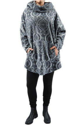 Boris - Kangoeroe trui fleece melee print t/m maat 52 - 6116