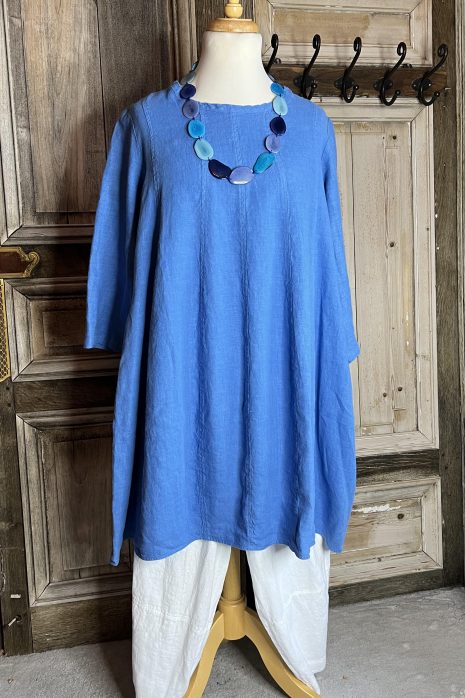 Grizas – Linnen jurk jeans blauw
