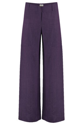 HeArt - Triangle broek linnen LNS - Purple W01