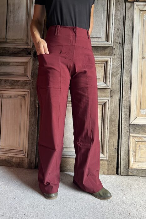 HeArt – Broek Triangle viscose – Maroon