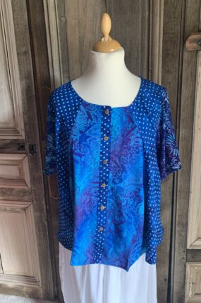 Normal Crazy - Blouse New Moza korte mouw p/w