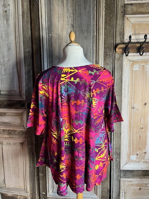 Normal Crazy - Blouse New Moza korte mouw Batik - Afbeelding 2