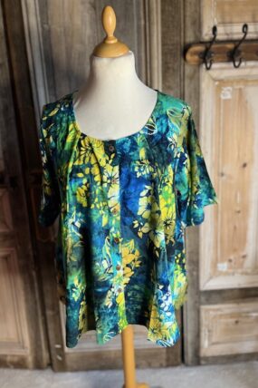 Normal Crazy - Blouse New Moza korte mouw Batik