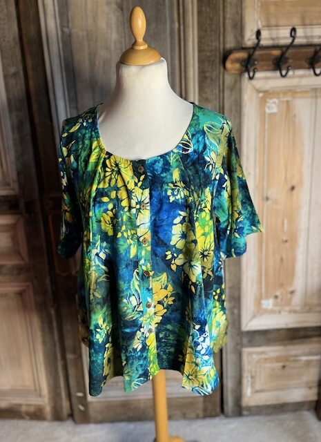 Normal Crazy – Blouse New Moza korte mouw Batik