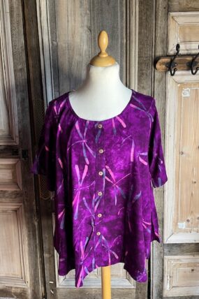 Normal Crazy - Blouse New Moza korte mouw Batik