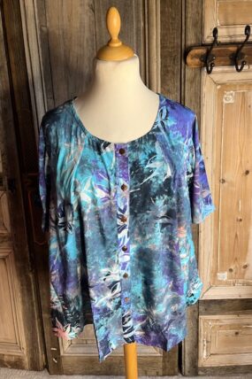 Normal Crazy - Blouse New Moza korte mouw Batik