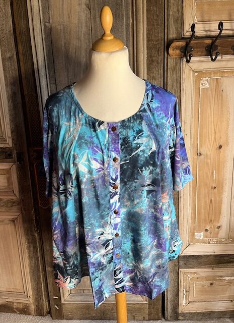 Normal Crazy – Blouse New Moza korte mouw Batik